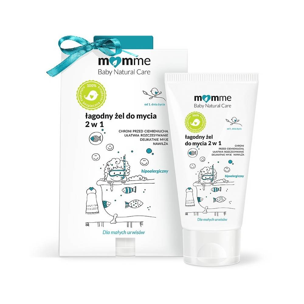 Łagodny żel do mycia 2w1, 150ml- MomMe